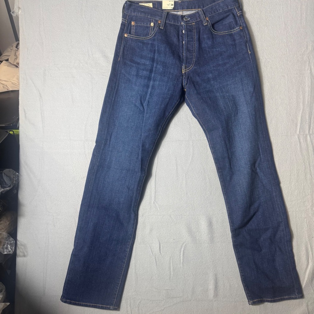Levis Premium 501 Original Fit Jeans Dark Wash 00501-0000 Mens 30x32